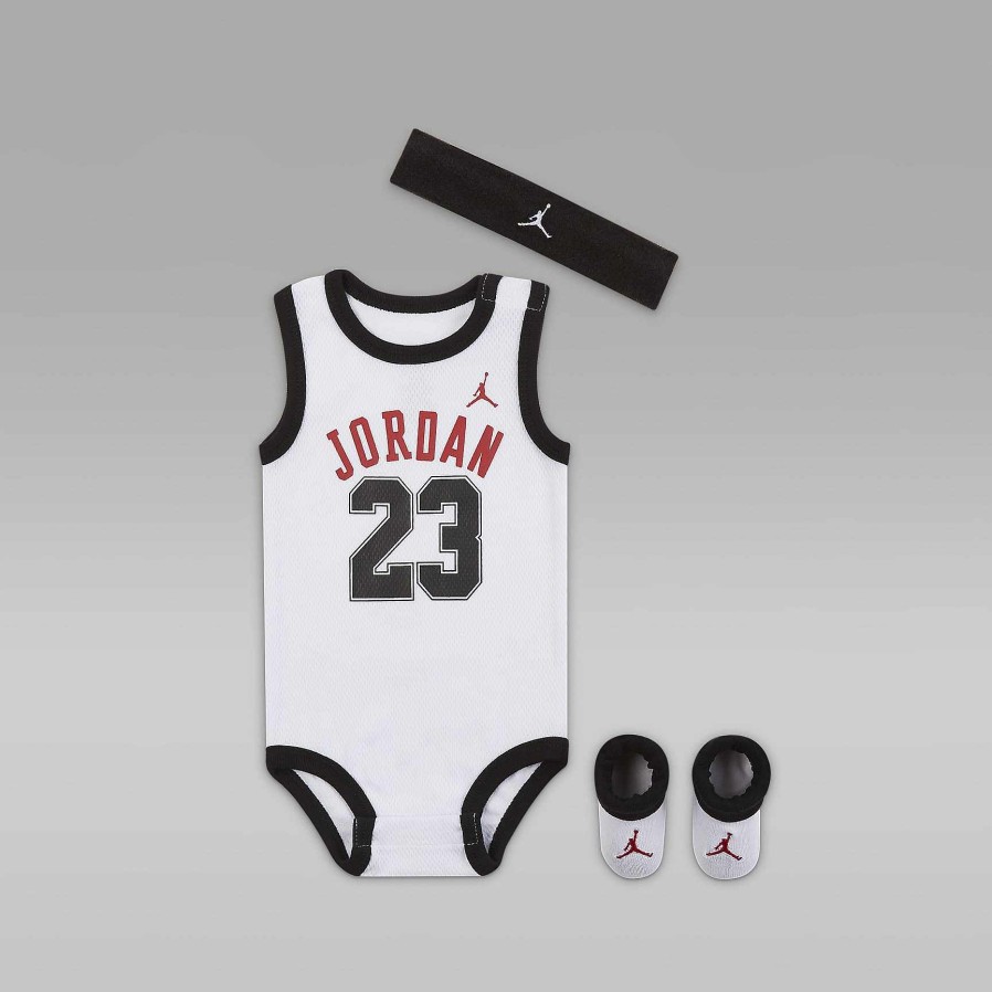 Kinder Nike Jordanien | Jordan 3-Teiliges Mesh-Jersey-Body-Box-Set