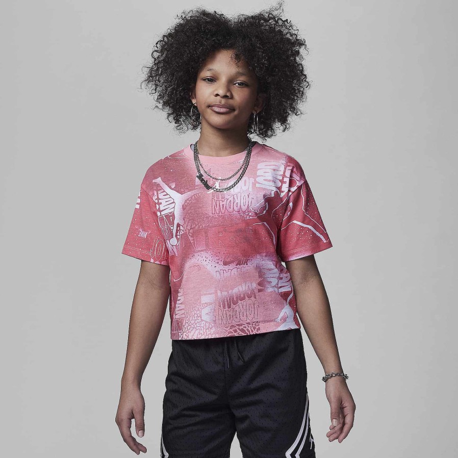 Kinder Nike Jordanien | Jordan Essentials New Wave T-Shirt Mit Allover-Print