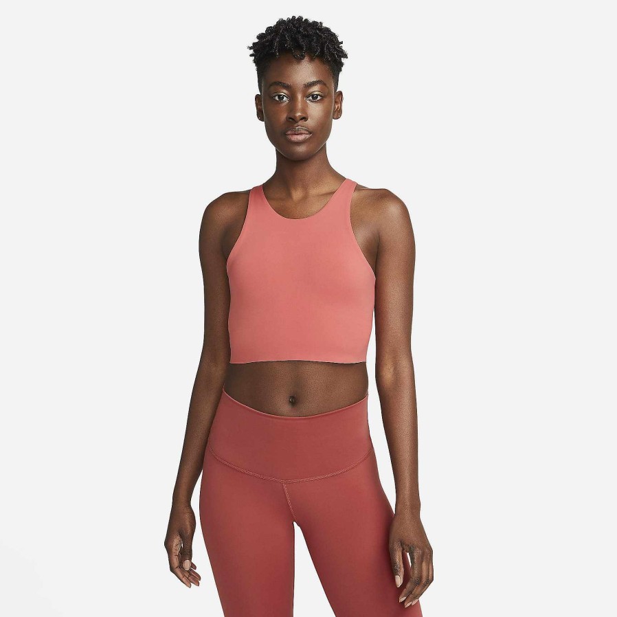 Damen Nike Tops Und T-Shirts | Nike Yoga Dri-Fit Luxe