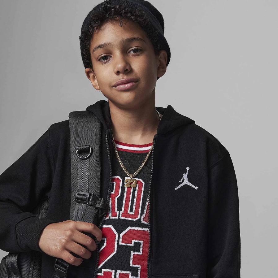 Kinder Nike Jordanien | Jordan Mj Essentials Kapuzenpullover Mit Durchgehendem Reisverschluss