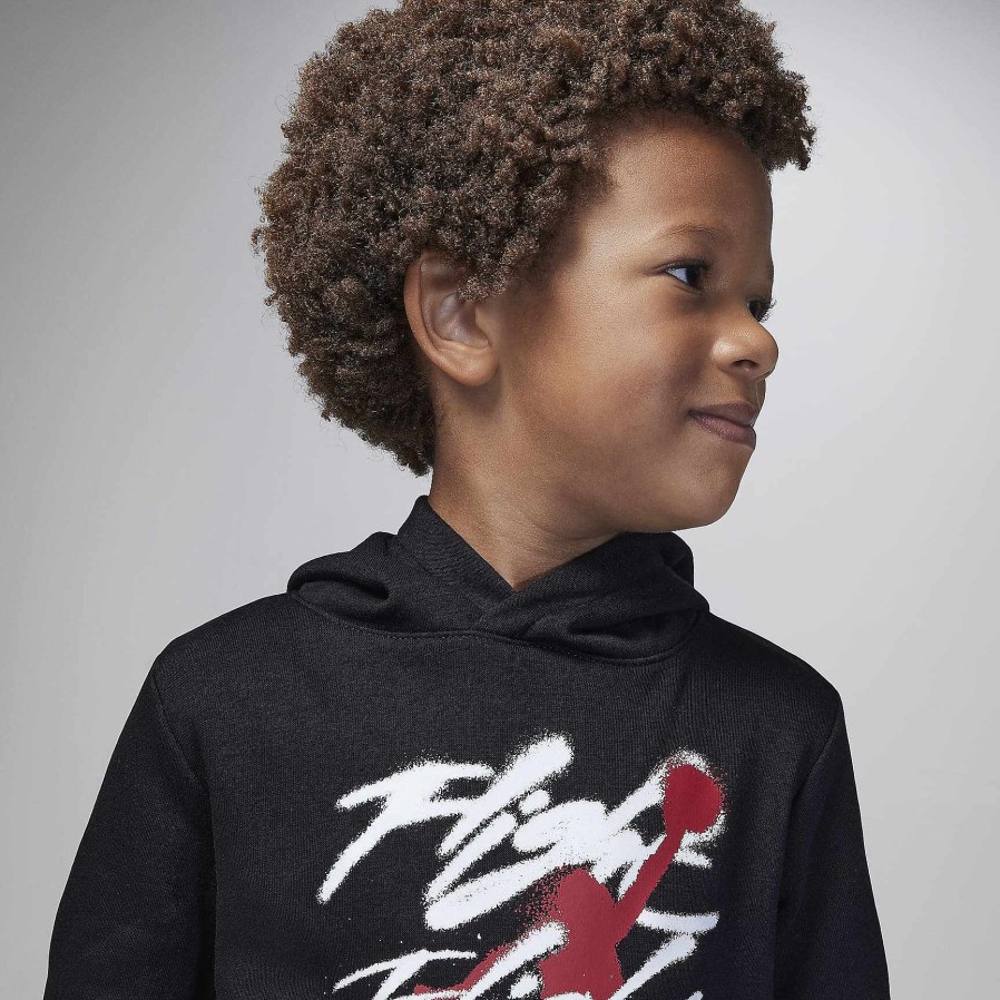 Kinder Nike Cyber Monday-Kleidung | Jordan Flight Spray Pullover-Hoodie-Set