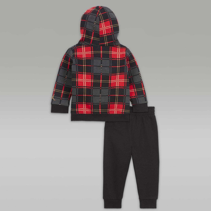 Kinder Nike Jordanien | Brooklyn-Fleece-Plaid-Pullover-Set