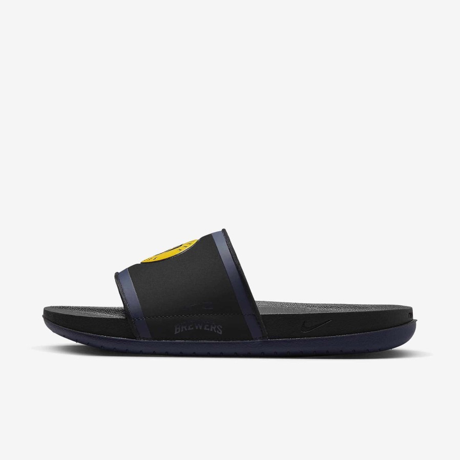 Herren Nike Sandalen Und Pantoletten | Nike Offcourt (Mlb Milwaukee Brewers)