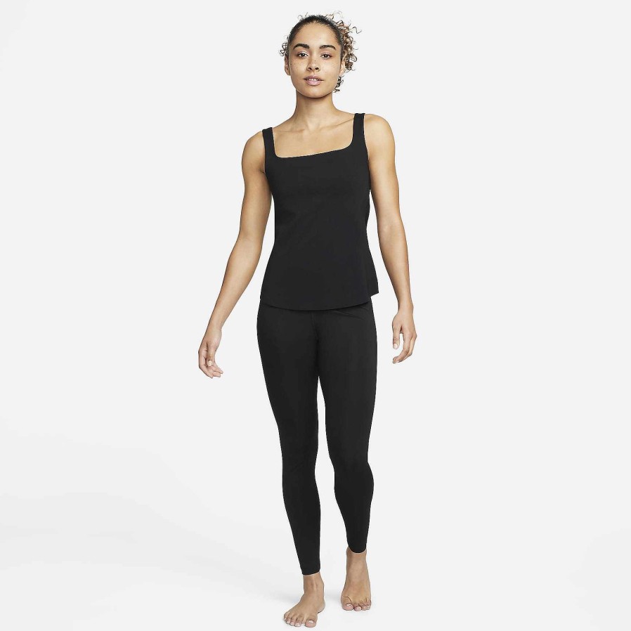 Damen Nike Tops Und T-Shirts | Nike Yoga Dri-Fit Luxe