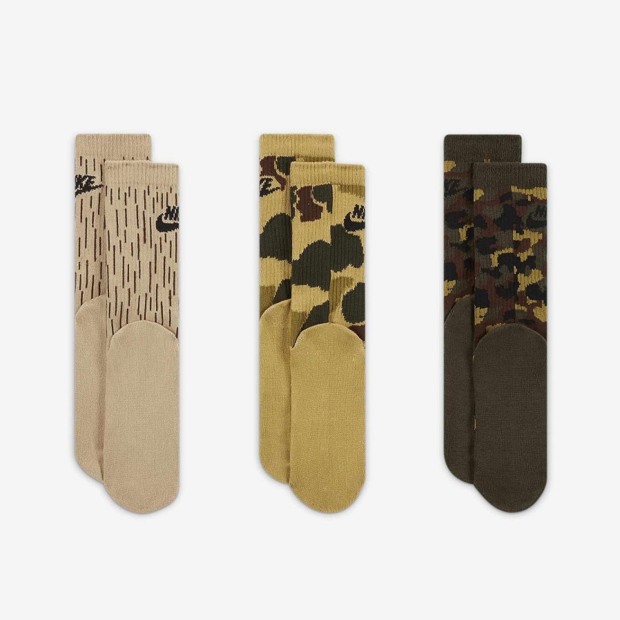 Kinder Nike Socken | Nike Camo Dri-Fit Crew Socken (3 Paar)