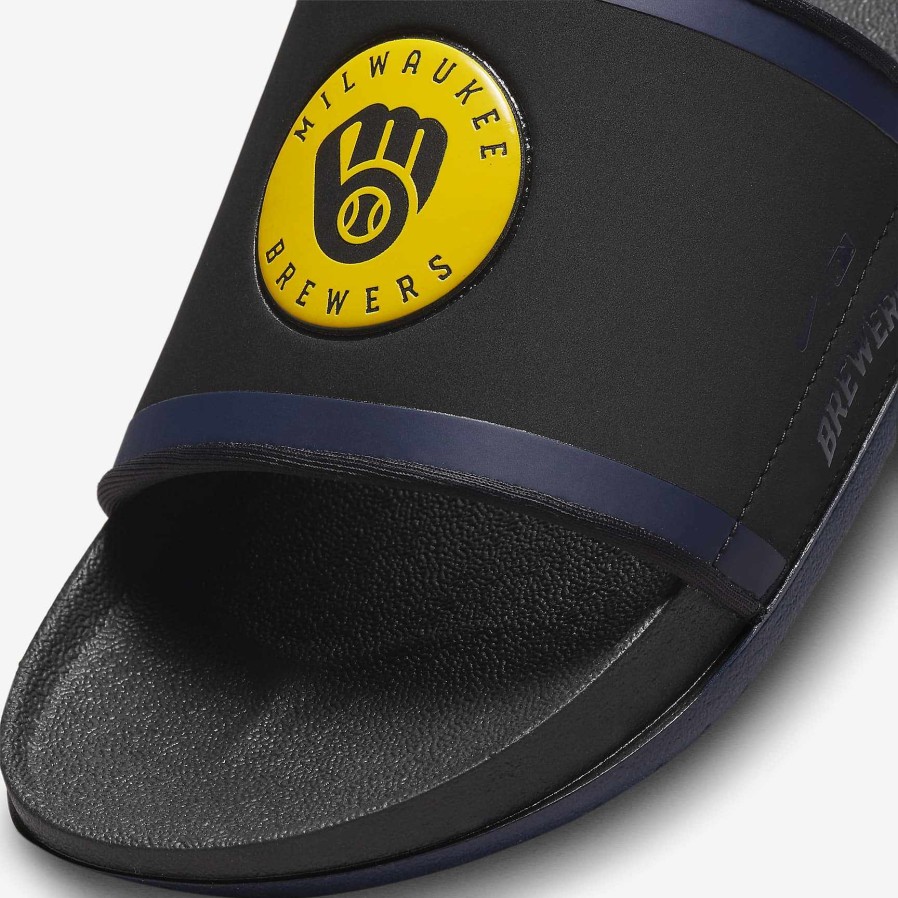 Herren Nike Sandalen Und Pantoletten | Nike Offcourt (Mlb Milwaukee Brewers)