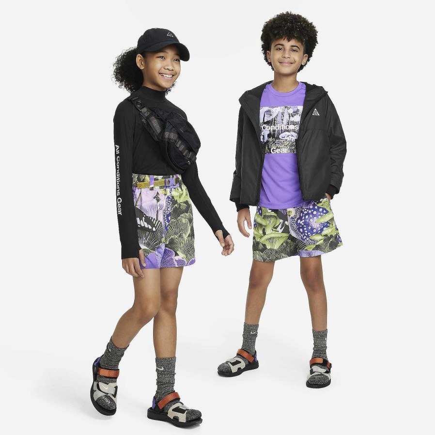 Kinder Nike Kurze Hose | Nike Acg Bedruckte Trail-Shorts