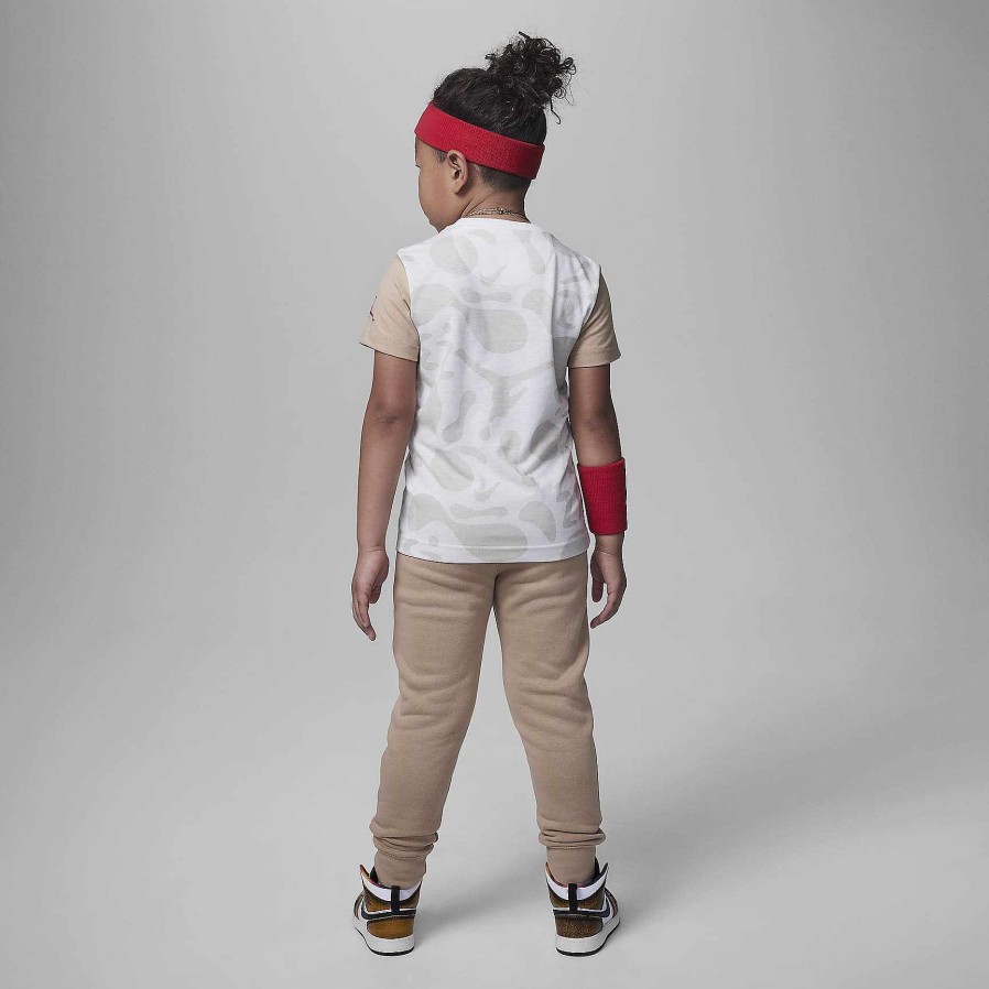 Kinder Nike Jordanien | Jordan Lil' Champ Bedrucktes T-Shirt Und Hosen-Set