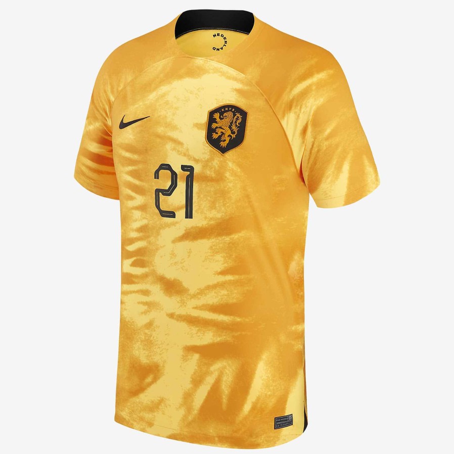 Herren Nike Tops Und T-Shirts | Heimstadion Der Niederlandischen Nationalmannschaft 2022/23 (Frenkie De Jong)