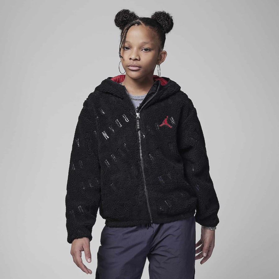 Kinder Nike Cyber Monday-Kleidung | Jordan Jacquard Sherpa Jacke