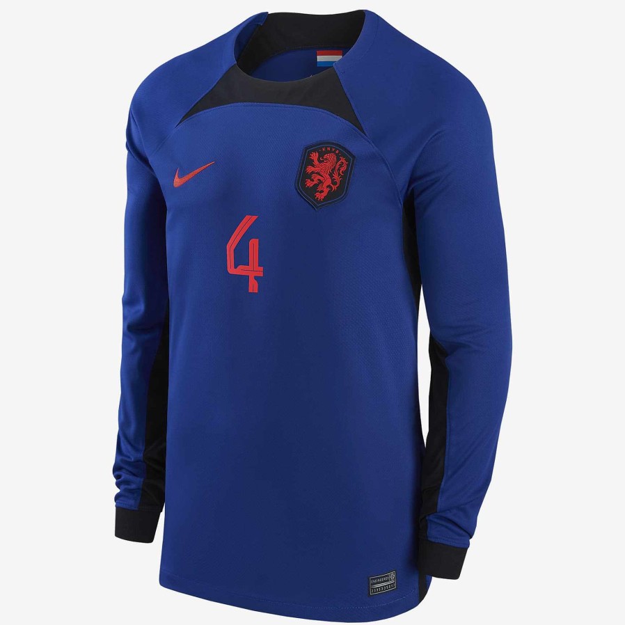 Herren Nike Tops Und T-Shirts | Niederlandische Nationalmannschaft 2022/23 Stadion Auswarts (Virgil Van Dijk)