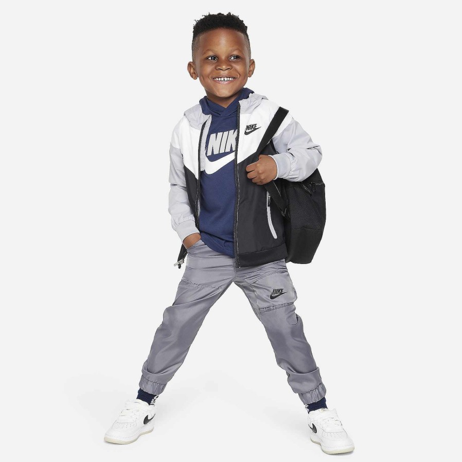 Kinder Nike Tops Und T-Shirts | Nike Sportswear Futura Langarm-T-Shirt Mit Kapuze