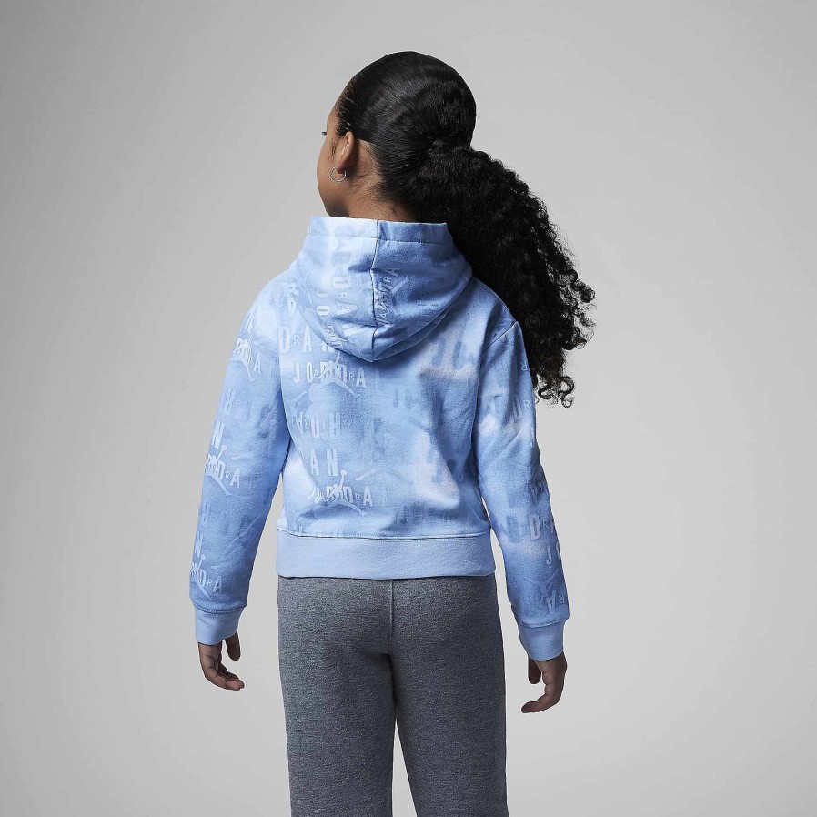 Kinder Nike Jordanien | Bedruckter Kastenformiger Pullover-Hoodie Von Jordan Essentials